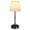Black, variant on Portable Cordless Table Lamp Usb Rechargeable Fabric Shade Desk Lamp (Light Decoration)