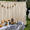 Cream, variant on Multi-Functional Rod Pocket Outdoor Velvet Curtains for Birthday, Light Filtering Curtain for Decorative Backdrop, Holiday Events Outside Drape, 52" Wide, 2 Panels