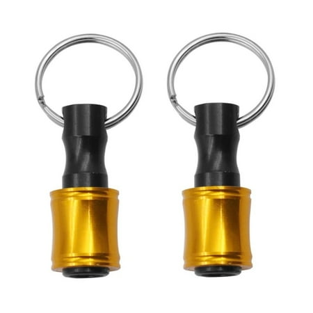 

BAMILL 2pcs Hex Shank Screwdriver Bit Holder Drill Extension Bar Quick Release Keychain