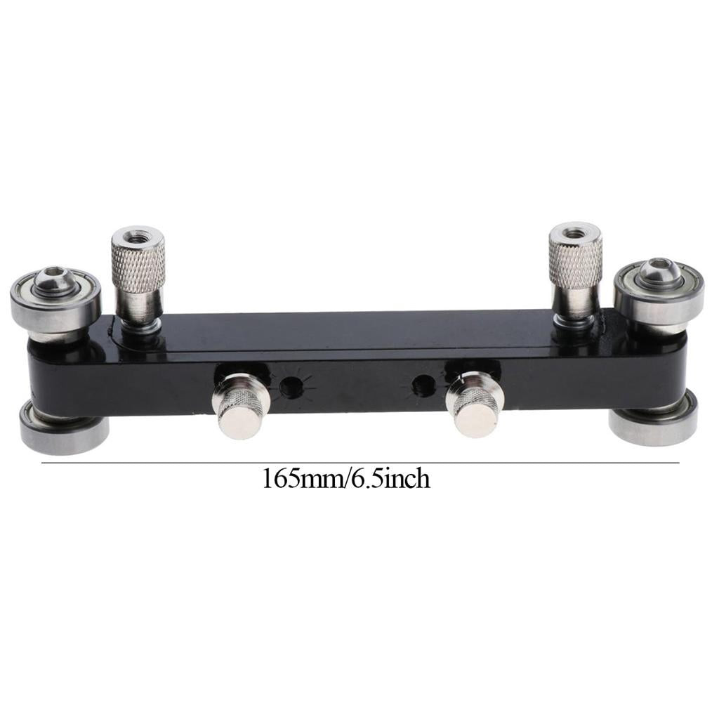 Yihuala Aluminum Alloy High Strength Guitar Bridge Saddle Grinding Luthier Tool, Adjustable Guitar Nut Sander for Bass