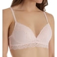 thumbnail image 1 of Women's Self Expressions SE1130 Point d'Esprit Lace Band Bralette Bra (Pink Pirouette 34D), 1 of 1