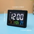 thumbnail image 4 of Clearance Sale! Kaireo Clock, Clock, Digital Wall Clock Color Large Screen Lcd Display Alarm Clock with Date and Day of Week Temperature Desk Clock for Office Living Room Bedroom, 1X Clock, White, 4 of 4