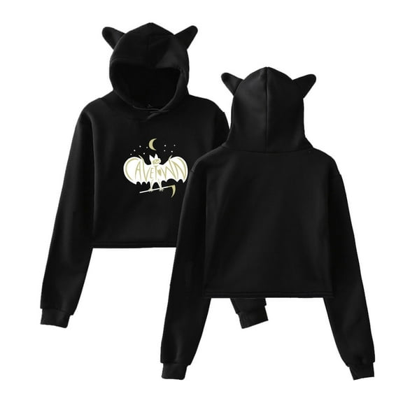 Cavetown Cat Ear Fashion Casual Women's Short Hoodie Sportswear