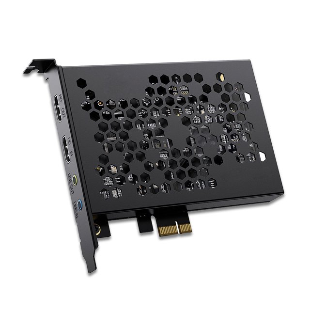 Sidaley Tarjeta de captura de vídeo PCI-E compatible con RGB 4K Grabación de juegos Grabber Actualización Reemplazo Captura de sonido Box Cables de computadora