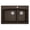 Brown, variant on Karran QT-711 Drop-In Quartz Composite 33 in. 1-Hole 60/40 Double Bowl Kitchen Sink in Grey