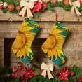 thumbnail image 6 of Lsque Vibrant Sunflower Painting Pattern 18 Inch Christmas Stockings, Festive Holiday Stocking for Christmas Decorations Holiday Decor, 6 of 8