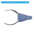 thumbnail image 4 of Unique Bargains 4.5'x2.6' PU Leather Embroidery Scissors Sheath Protective Cover, Light Blue 4 Pack, 4 of 7