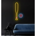 thumbnail image 3 of Handmadetneonsign Baseball bat neon sign, baseball bat led neon light, custom baseball decor led sign, Wall Décor, 3 of 5