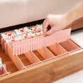 thumbnail image 2 of GOOHOCHY Pink PP 32Pcs Adjustable Drawer Dividers for Clutter 12.8x2.8x0.1in, 2 of 8