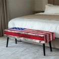 thumbnail image 2 of Whosucclay American Flag Print Dining Room Bench Covers Non-Slip Bench Chair Slipcovers 4th of July Dust Proof Bench Seat Cushion Slipcovers Removable Bench Protectors for Wedding, Hotel, Party, 2 of 7