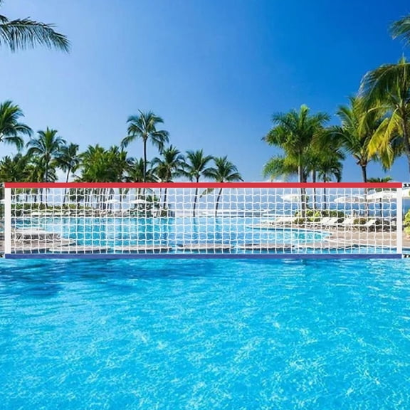 Pool Volleyball Net 15x3Ft Adjustable Pool Volleyball Net Replacement Adjustable Replacement Parts Water Games Accessories for Beach Yard Party Tennis Ponds sincere