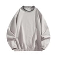 thumbnail image 4 of Men's Crew Neck Pullover Sweatshirt, Loose Fit Long Sleeve Casual Street Hip Hop Top for Spring Fall Daily Outfits, 4 of 5