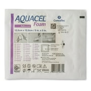 Convatec AQUACEL Foam Dressing, Adhesive, Square / 12.5x12.5cm (5" x 5")