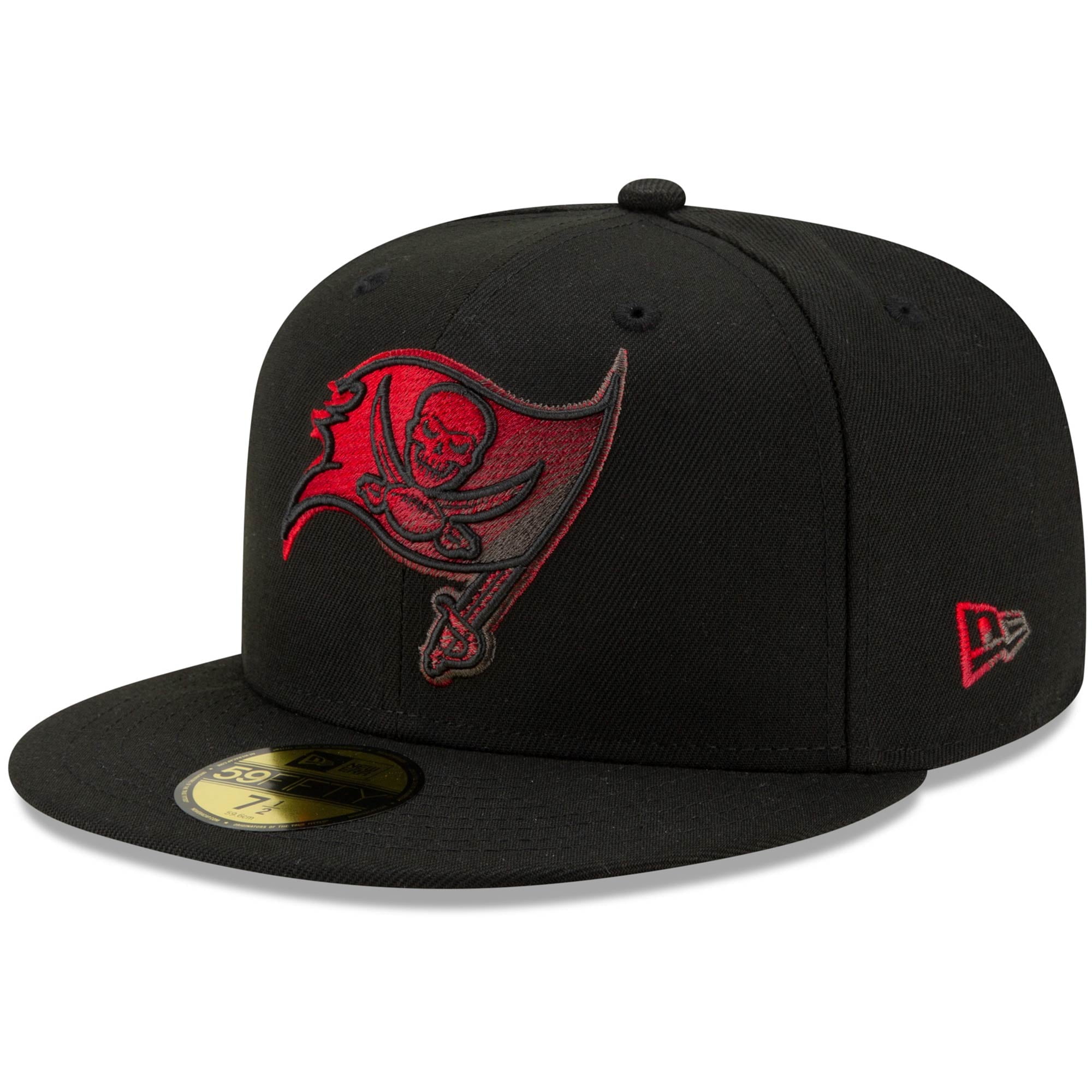 Men s Tampa Bay Buccaneers Logo Color Dim Fitted Hat Honduras Ubuy