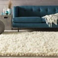 thumbnail image 2 of Hauteloom Bedias Wool Living Room, Bedroom Area Rug - Shags - High Pile - Cream - 8' x 10'6", 2 of 11
