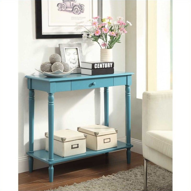 Convenience Concepts French Country Console Table with Drawer and 