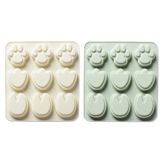 Molde para hornear de cocina-9 con suela de silicona para modelar, molde para hornear pasteles, jabón hecho a mano, molde para chocolate, herramienta para cubitos de hielo