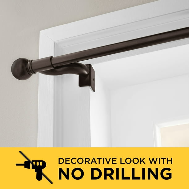 Smart Rods Twist and Shout No Drill Adjustable Window Curtain Tension