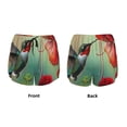 thumbnail image 3 of Salouo Hummingbird Floral Paradise Print Women's 2 in 1 Running Shorts Double-Layer Shorts Athletic Workout Gym Yoga Shorts Running Shorts for Women-Large, 3 of 7