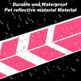 thumbnail image 4 of Unique Bargains Front Fender Arrow Sticker Decoration Motorcycle Warning Reflective Tape Waterproof Pet Reflective Material Material Pink 1 Pcs 34 cm x 5.5 cm, 4 of 5