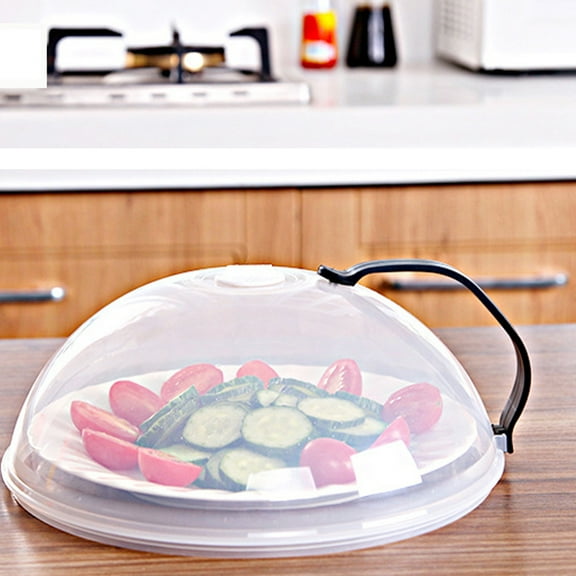 COSMOBETTY 1Pack Microwave Cover for Food with Sealing Function in Black Color Square