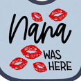 thumbnail image 4 of Inktastic Nana Was Here Red Kisses Boys or Girls Baby Bib, 4 of 4