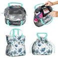 thumbnail image 2 of Pioneer Flower Floral Print Pattern Drawstring Lunch Bag Women - Drawstring Lunch Bag Insulated for Work Office - Stain-Resistant Large Lunchbags for Women with Multi-Pockets, 2 of 6
