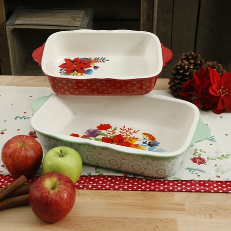 The Pioneer Woman Floral 6.25-Inch Casserole with Lid, Set ...