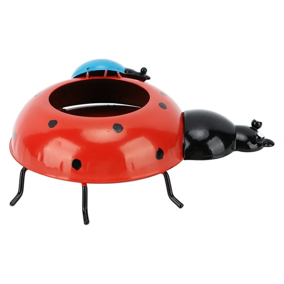 Plant Pots, Cute Ladybug Succulent Pot Planter 5.4cm Diameter Flower Pot Smoothing Surfaces Flower Pot Iron Planter Pot for Flowers Vegetables Herbs Strawberry