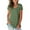 Army Green, variant on Liher T-shirts for Women Short Sleeve V-Neck Summer Tops Casual Loose Plain Tunic Blouse White Tee Clothes Size XL