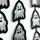 thumbnail image 5 of Cortina de puerta de seda lluviosa con temática del Espíritu Santo Cortinas de Halloween, 5 of 9