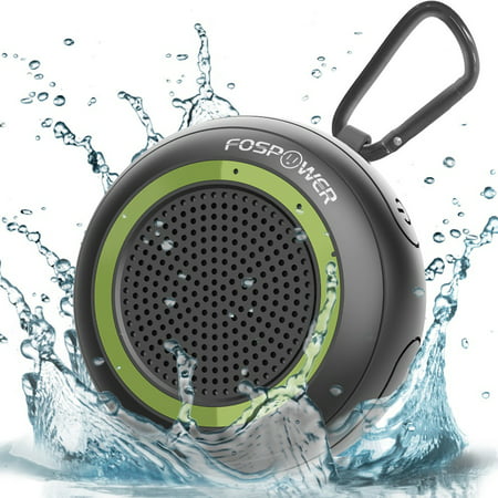 Waterproof Bluetooth Speaker IPX7, FosPower Outdoor Portable Wireless Speakers with 10 Hours Playtime, HD Audio, Enhanced Bass, Built-In Mic, Bluetooth 4.2, TWS Mode and TF Card