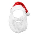 thumbnail image 1 of Props - Santa With Beard Hat for Christmas Celebrations Festive Holiday Accessory Supplies, 1 of 8