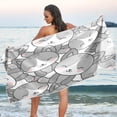 thumbnail image 7 of GZHJMY Cute Cats Beach Towel - Lightweight Compact Oversized Travel Towels - Super Absorbent Quick Dry Towel for Swimming Camping Holiday（578）, 7 of 7