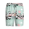 thumbnail image 4 of Easygdp Cute Panda Men's Short Pajama Pants, Sleep Shorts, Household Pants, Casual Pants with Pockets - Small, 4 of 9