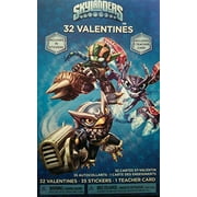 Skylanders 32 Valentines with 35 Stickers and Teacher Card