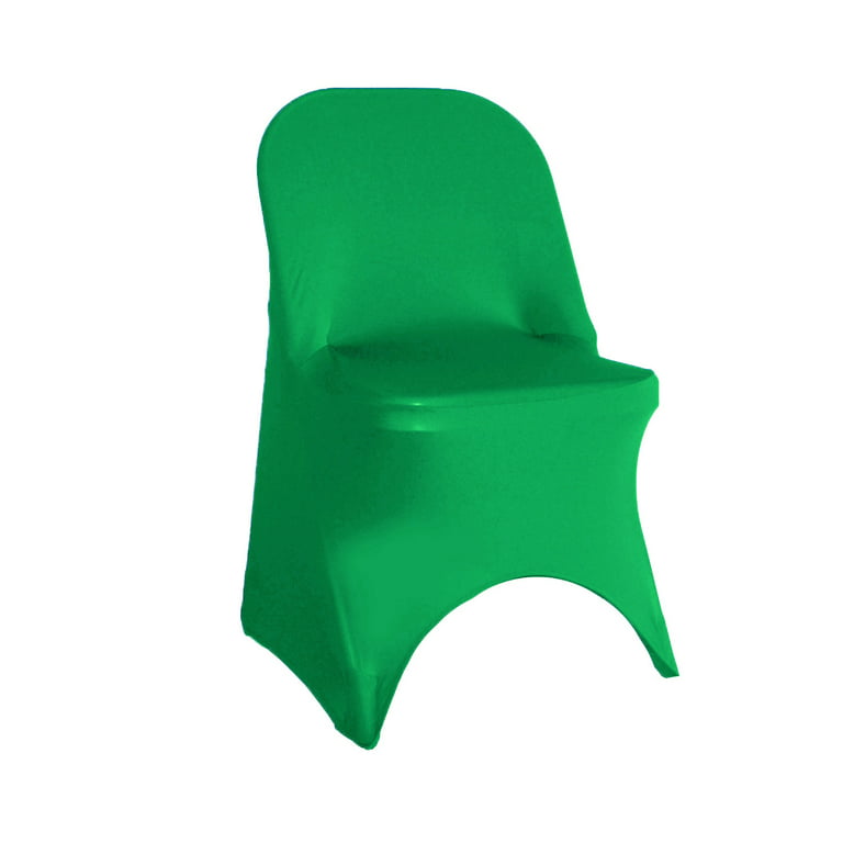 Your Chair Covers - Stretch Spandex Folding Chair Cover Emerald Green 
