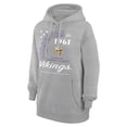 thumbnail image 2 of Unisex Starter  Heather Gray Minnesota Vikings Arch Team Fleece Pullover Hoodie, 2 of 3