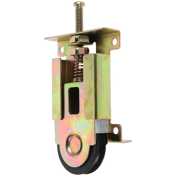 GOOHOCHY Sliding Closet Door Wheels Hardware Kit, Golden Replacement Parts for Furniture Door Repair and Smooth