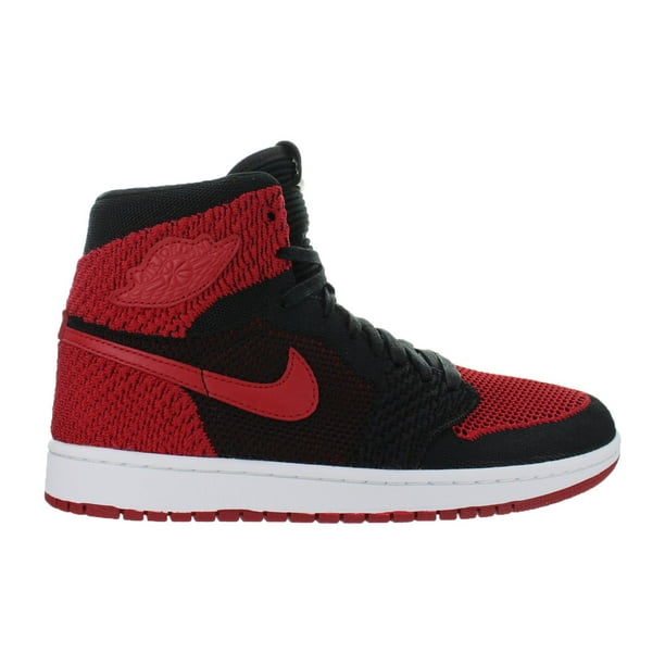 Nike - Mens Air Jordan 1 Retro Flyknit Banned Black Varsity Red White