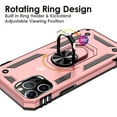 thumbnail image 5 of Entronix Case Designed for Apple iPhone 11 Heavy Duty Case with Built-in Kickstand, Dual Layer Protection with Rotating Holder Ring, Sturdy Case for Apple iPhone 11, Pink, 5 of 6