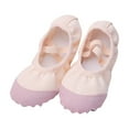 thumbnail image 2 of HAOTAGS Children's Toddler Girls Dance Shoes, Soft Sole Round&nbsp;Toe Practice Solid Shoes for Kids Beige 32, 2 of 6