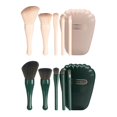 thumbnail image 1 of Juego de Herramientas de Brochas de Maquillaje de 10 Piezas para Viaje Blanco, 1 of 5