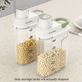 thumbnail image 3 of Conteneur de Stockage Alimentaire Scellé et Anti-Humidité avec Tasse à Mesurer Grande Capacité Boîte de Rangement 1800ML Vert, 3 of 6