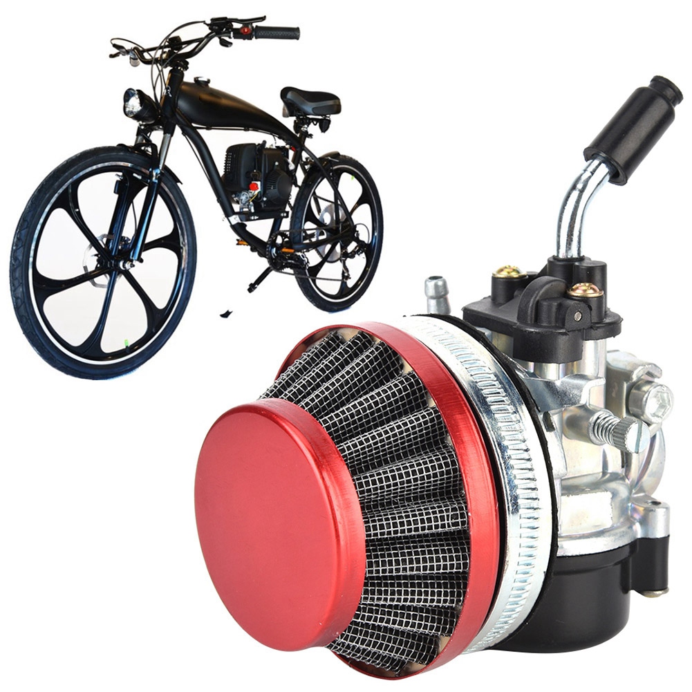 Carburetor/&Air Filter/&Handlebar Grip Set Fit 49cc 66cc 80cc Motorized Bike