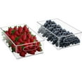 thumbnail image 3 of Sorbus Plastic Storage Bins Stackable Clear Pantry Organizer Box Bin Containers for Organizing Kitchen Fridge, Food, Snack Pantry Cabinet, Fruit, Vegetables, Bathroom Supplies (2-Pack), 3 of 8