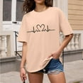 thumbnail image 4 of Summer Tops for Women T Shirts Casual Long Sleeve for Women Tops Womens T Shirts Long Sleeve Womens Short Raglan Tee Women's Summer Our Juniors Graphic Short Beige M, 4 of 5