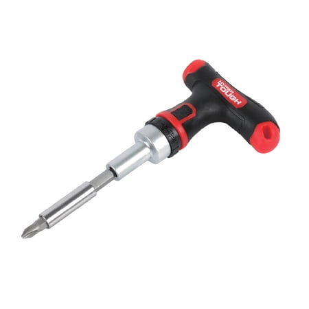 HYPER TOUGH 50-PIECE T-HANDLE DRIVER WITH BITS AND SOCKETS IN CLICK FIT CASE