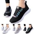 thumbnail image 5 of Sopiago Women's Fashion Sneakers Fashion Summer Women Sneakers Mesh Hollow Breathable Comfortable Lightweight Lace up Black,40, 5 of 6