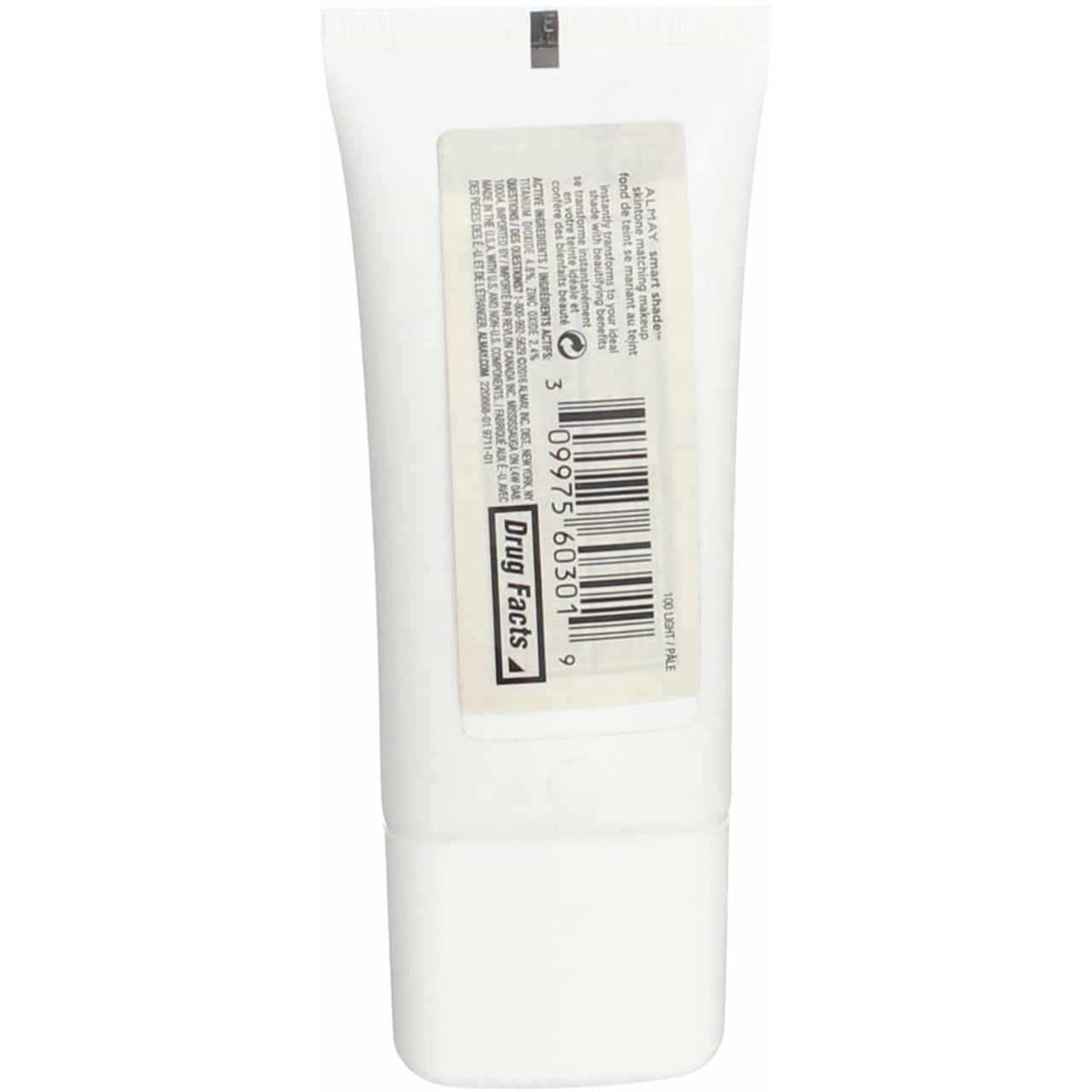 Almay Smart Shade Skin Tone Matching Makeup, Light [100] 1 oz (Pack of 2)